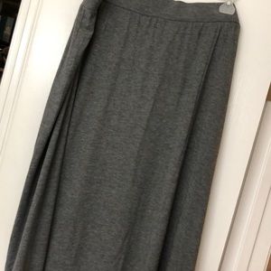 Gray maxi skirt